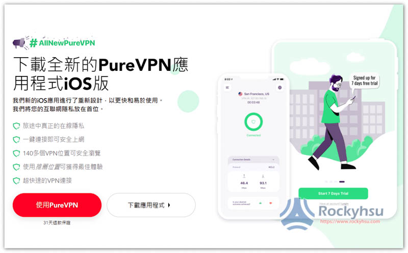 PureVPN iOS