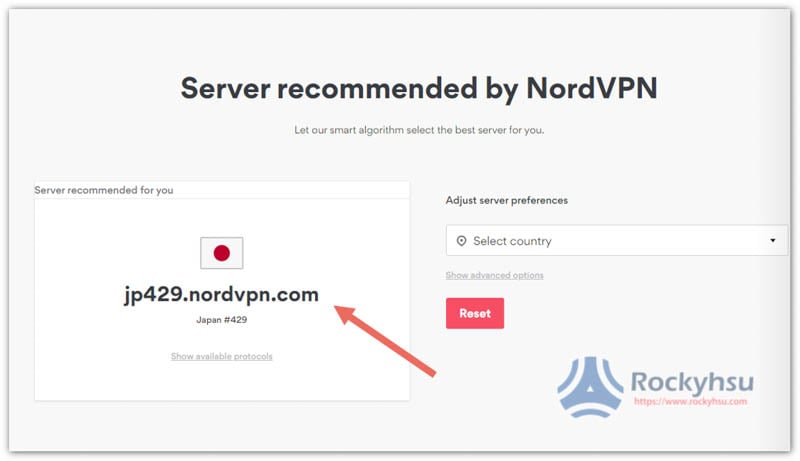 NordVPN 伺服器位置