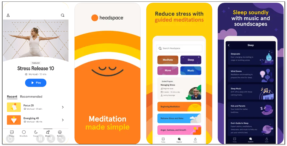 Headspace: Mindful Meditation iPhone 冥想 App