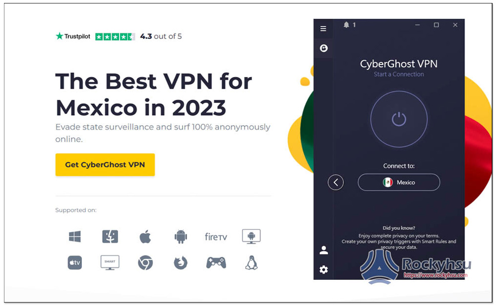 CyberGhost 墨西哥