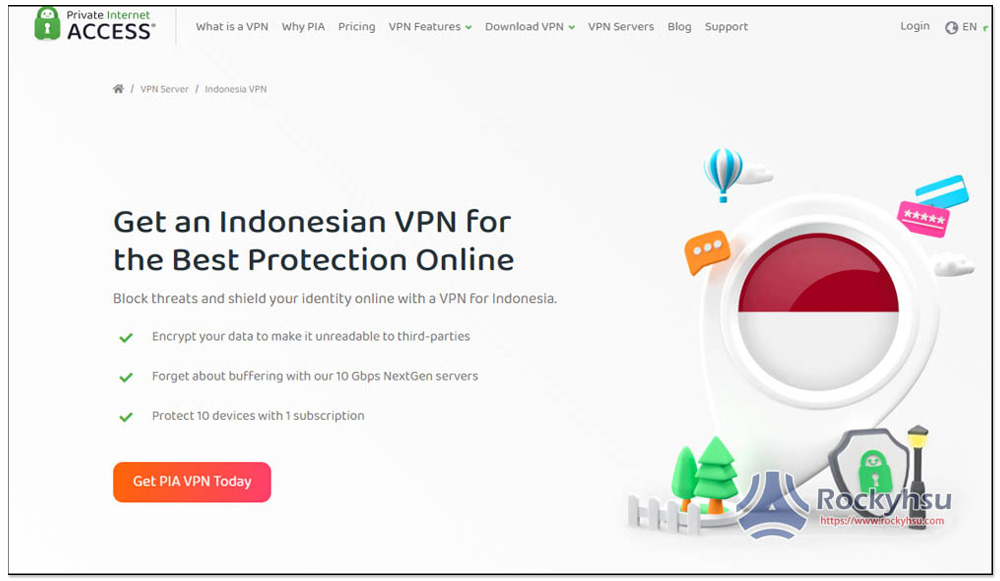 Private Internet Access 印尼