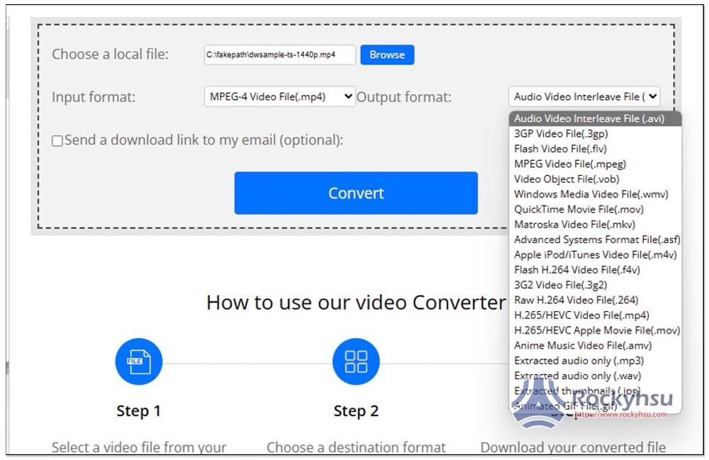 ConvertFiles Video Converter 支援的影音格式