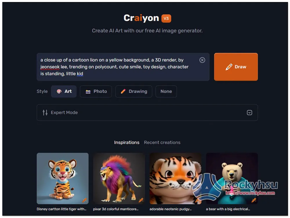 Craiyon AI 圖片產生器