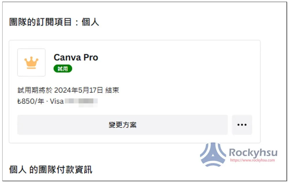 Canva Pro 購買流程